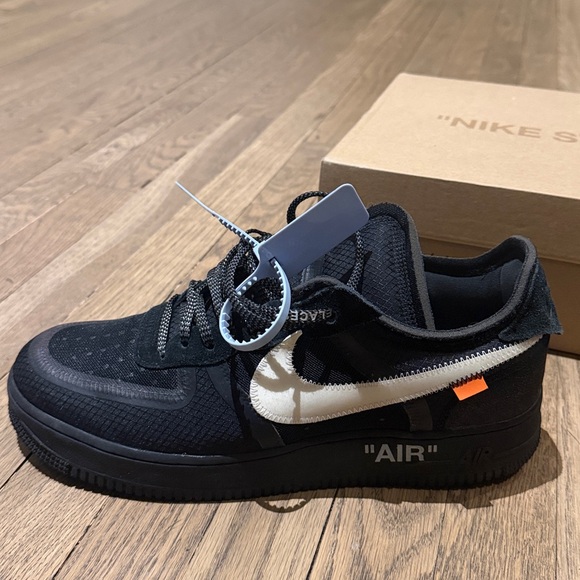 “Off-White” Nike Air Force 1 Lows Black - Picture 2 of 6